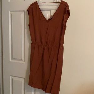 Rustic orange dress WITH POCKETS